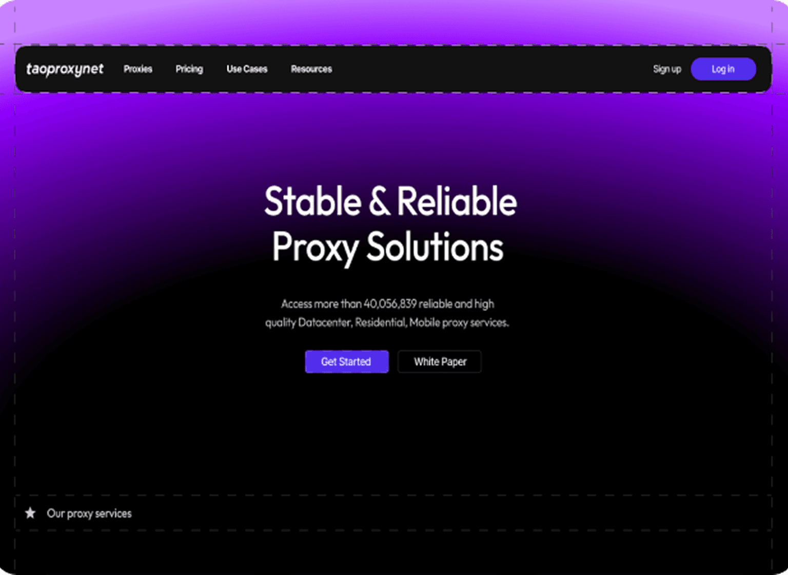 Taoproxynet screenshot